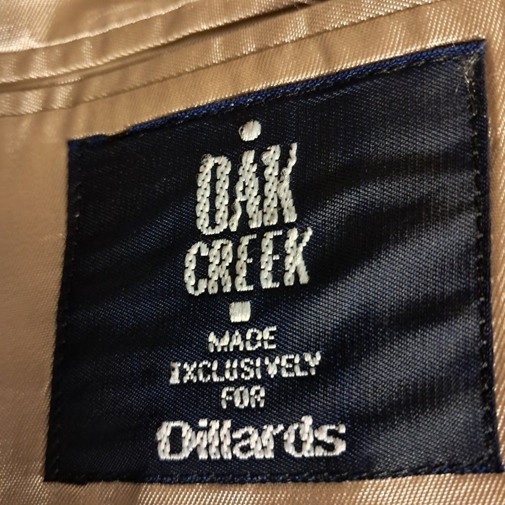 Oak Creek Dillard's 46R Silk Linen Wool Blazer Tan Sport Coat South Africa - Picture 6 of 7